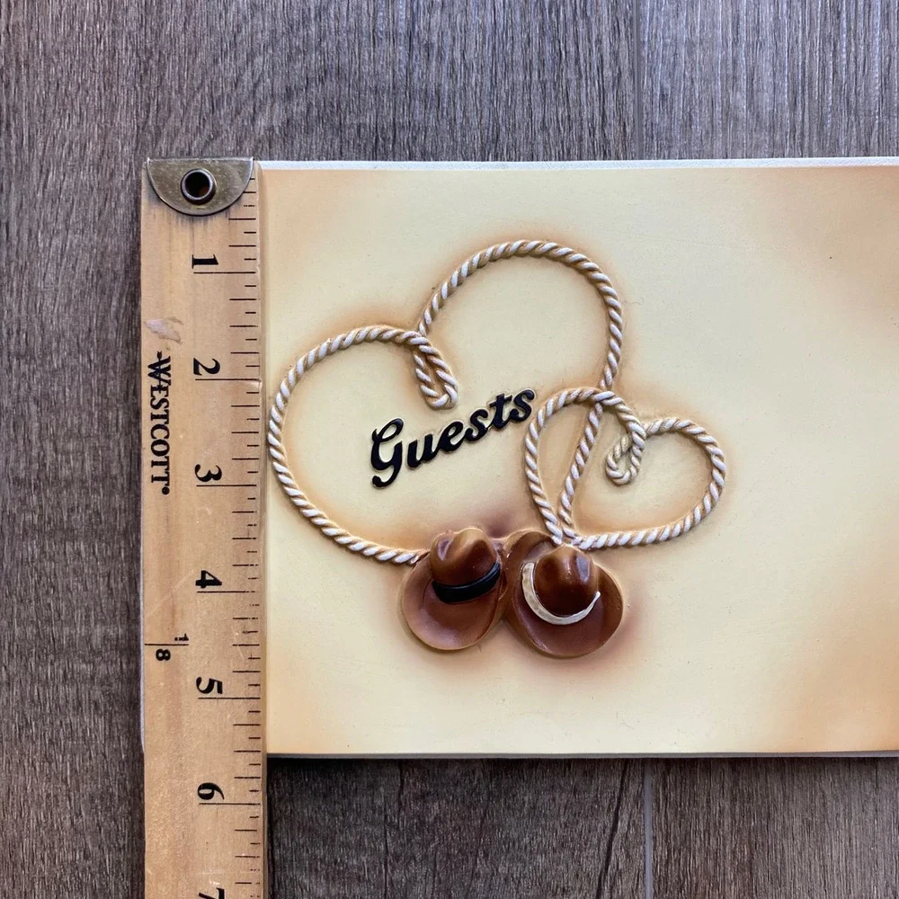Studio His & Hers Western Wedding Guest Book Cowboy Hats Rope Hearts Western